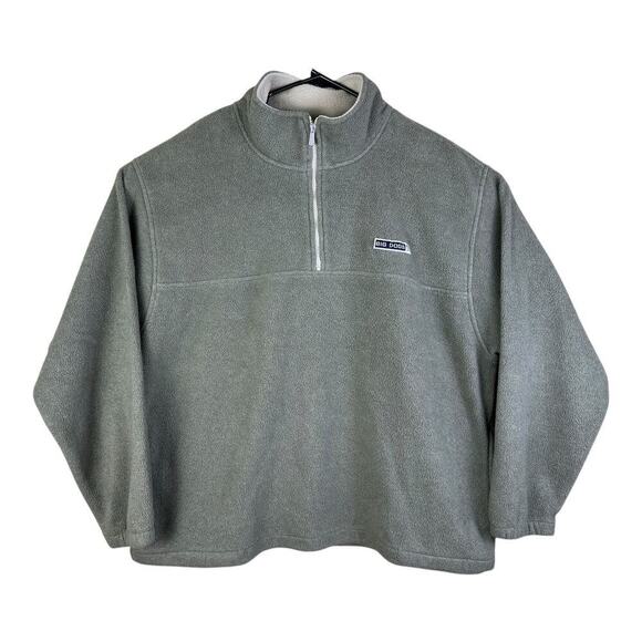Big Dogs Men's Size 2XL Gray Polar Dogs Quarter-Zip Fleece Jacket - Picture 1 of 12